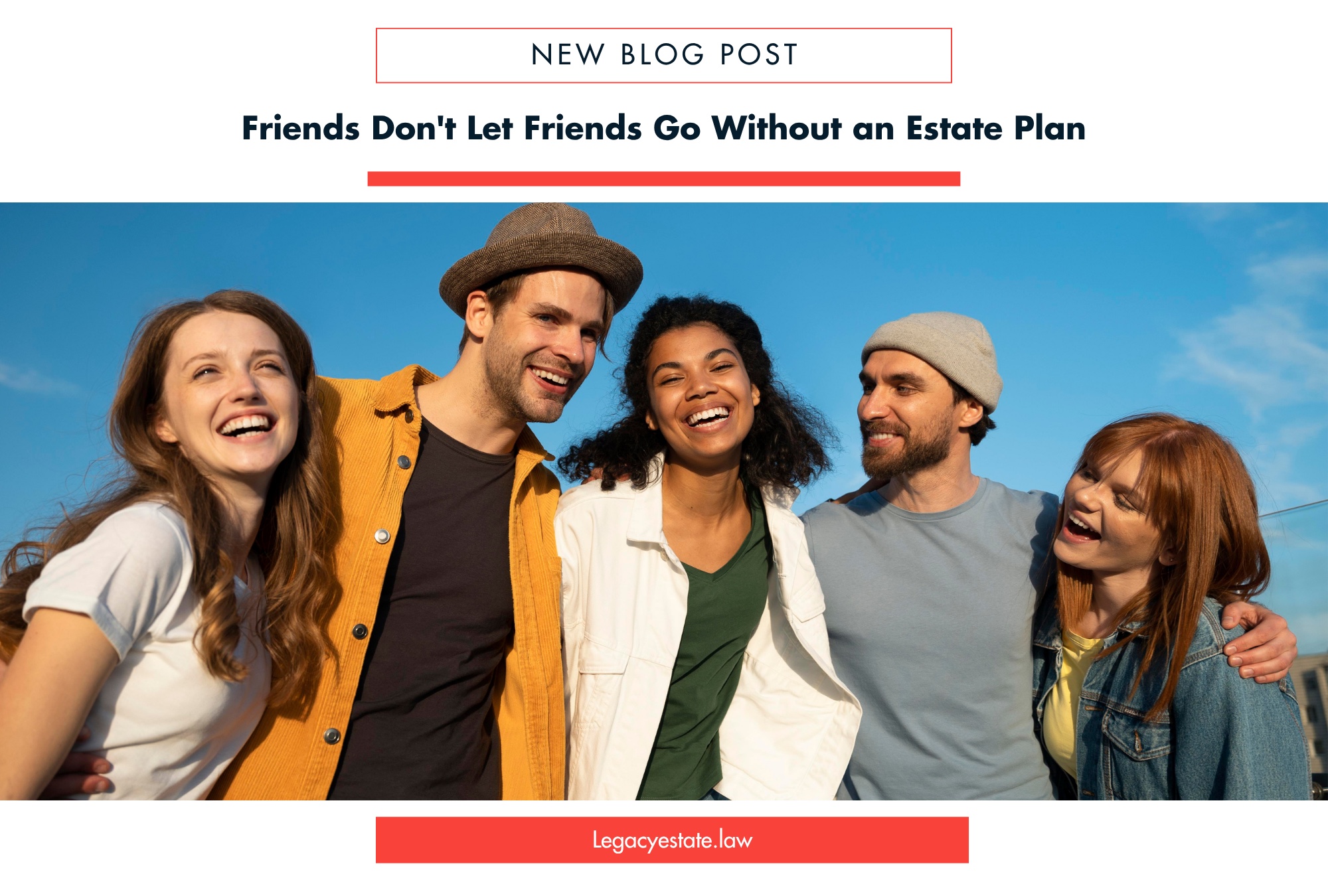 A group of friends smiling together